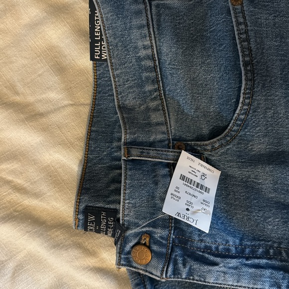 JCrew Factory wide-leg full-length jean, NWT, Size 32 - Picture 3 of 4